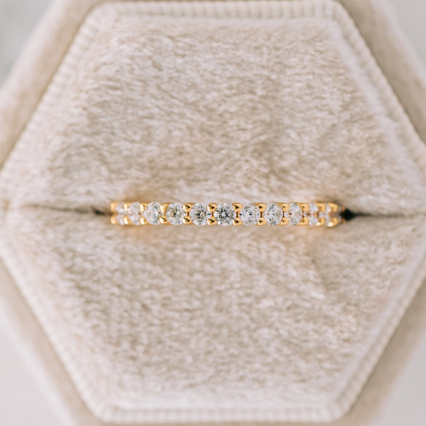 Yellow Gold Diamond Row Kylah Wedding Band