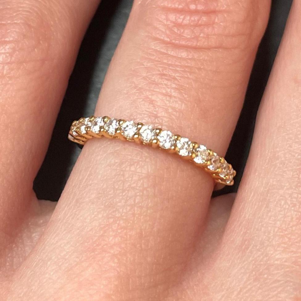 Yellow Gold Diamond Row Kylah Wedding Band