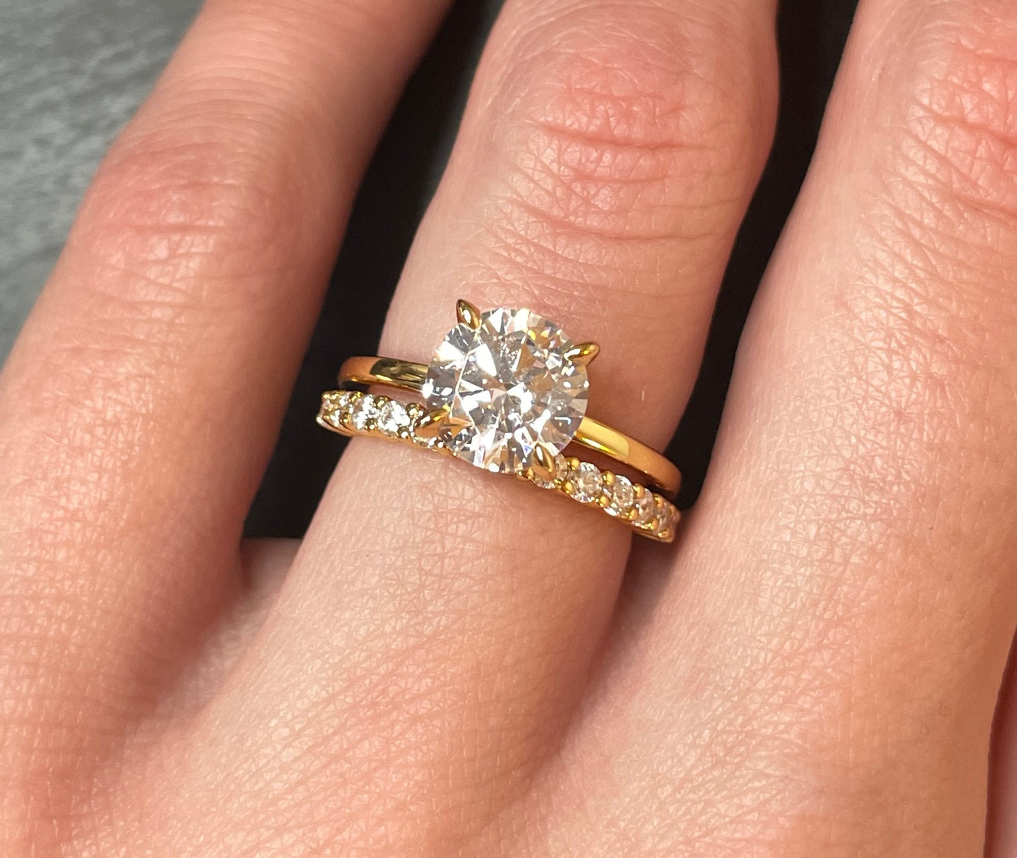 Yellow Gold Diamond Row Kylah Wedding Band