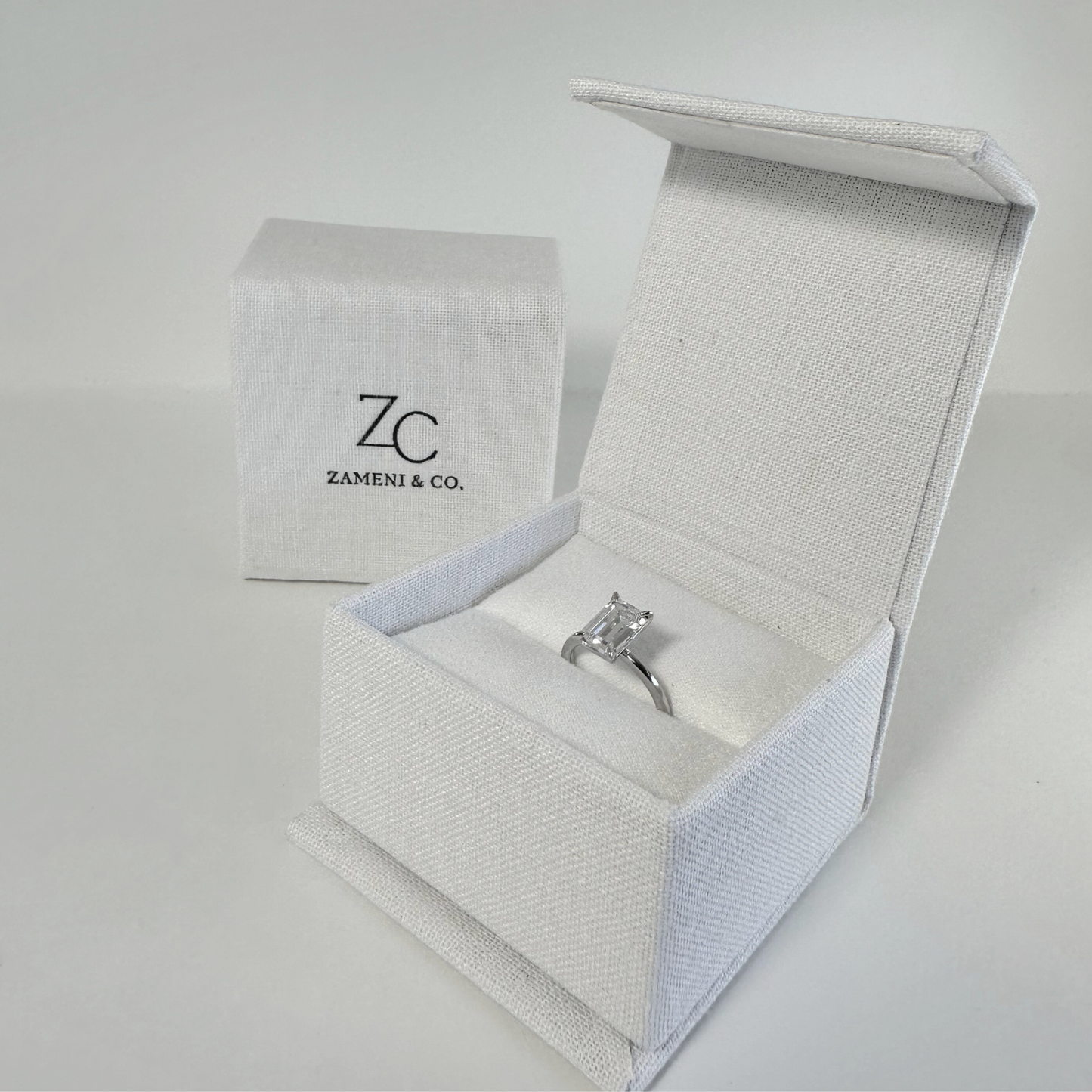 3.25CT Two Tone Oval Cut Cubic Zirconia Engagement Wedding Ring