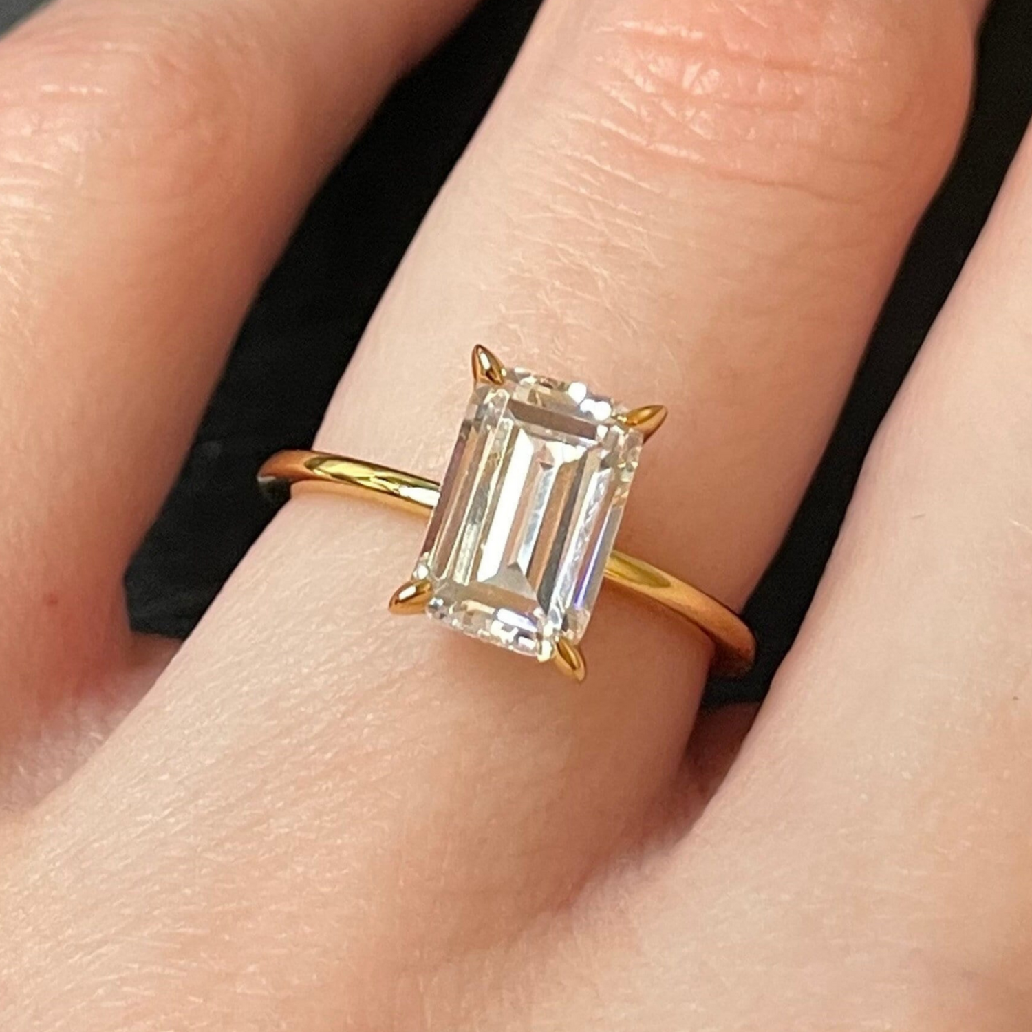 Emerald Travel Engagement Ring