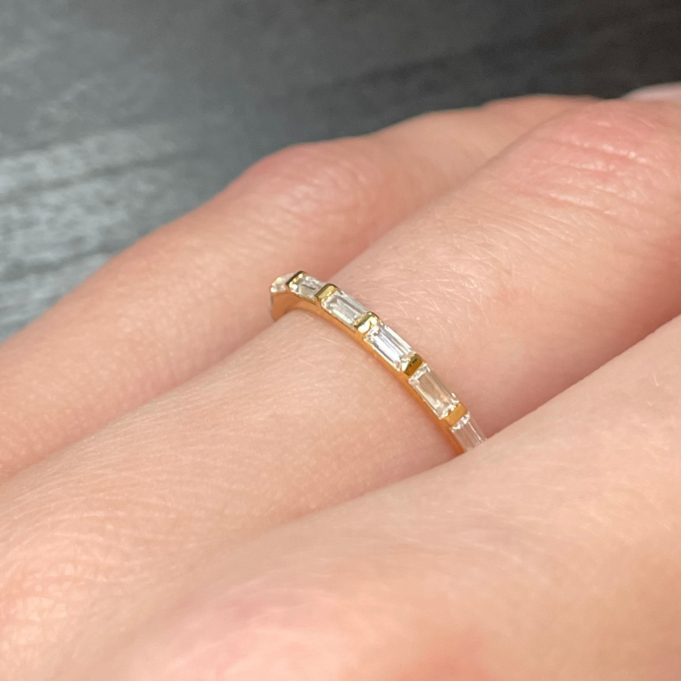Yellow Gold Baguette Wedding Band