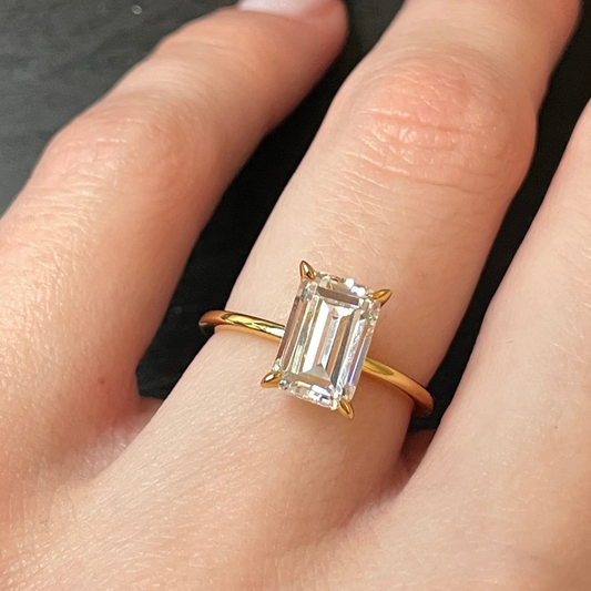 Emerald Travel Engagement Ring